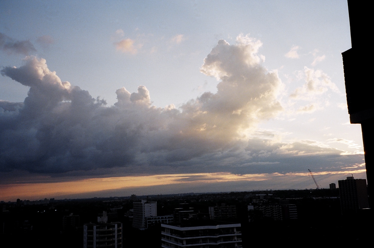 Clouds toward sunset June 2008